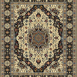 Intricate Area for Wooden Steps Beige Brown(Beige)