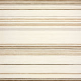 Contemporary Geometric Area Ikat Inspired Beige and Cream Stripe(Beige)