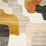 Chic Modern Area Artistic Abstract Design Versatile for All Spaces(Beige)