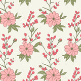 Serene Orchard Bloom Design with Graceful Petal Arrangements(Pink)
