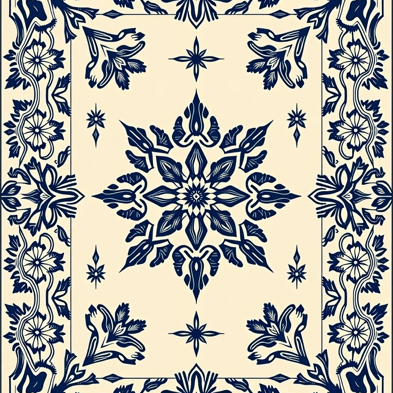 Ethereal Garden Jewel Treasure Artwork (Beige) - ODIKA