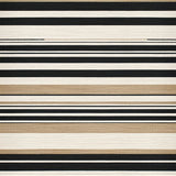 Modern Striped Welcome Area with Bold Black Lines and Tan Accents Entrance(Beige)
