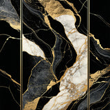 Striking Metallic Marble Impression(Black)