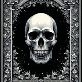 Chic Monochrome Skull(Gray)