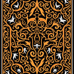 Haunted Lace Insect Tapestry with Baroque Web Flourish(Black) - ODIKA