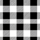 Festive Checkered Gingham Seasonal Accent(Black)
