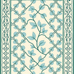 Cottage Chic Trellis Vine Lattice Botanical Garden (Ivory) - ODIKA