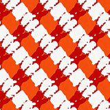 Festival Lattice Plaid Abstract Expressionist(Orange)