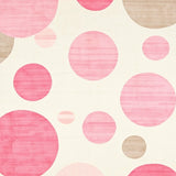 Contemporary Blush Beige & Pink Circle Play Area(Pink)