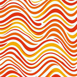 Elegant Chevron Wave with Vibrant Sunset Hues and Dynamic Flow(Red)
