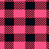 Vintage Inspired Layered Buffalo with Distinctive Design(Pink)