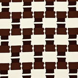 Checker with Hand Inspired Folk Art Appeal(Ivory)