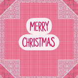 Cheerful Wreath Featuring Plaid Ribbon and Festive Script(Pink)