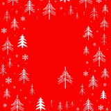 Joyful Winter Wonderland Pathway Adornment With Fir Illustrations(Red)