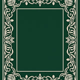 Evergreen Pinecone Vine with Whimsical Scrollwork and Winter Botanical Touches(Green)