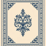 Timeless Damask Heritage Artisan Crafted Symmetrical (Beige) - ODIKA