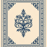 Timeless Damask Heritage Artisan Crafted Symmetrical (Beige) - ODIKA