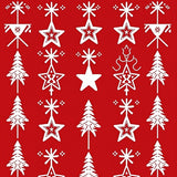 Joyful Scandinavian Folk Art Winter Celebration Accent(Red)