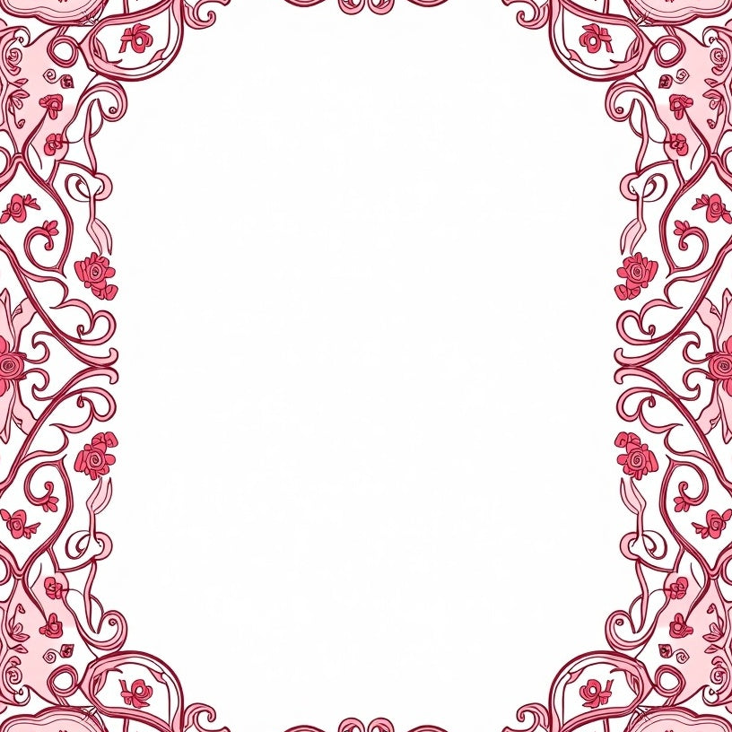 Enchanted Garden Floral Vine Lattice Wonderland (Pink) - ODIKA
