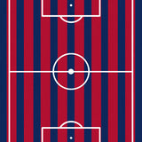 Vertical Striped Soccer Field Pitch(Red)