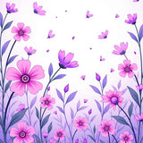 Enchanted Meadow Dreamy Blossom Whimsical Magical Wonderland(Pink)