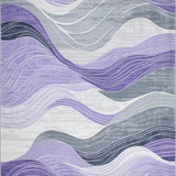 Mystic Current Grey & Lilac Flow Artistic(Purple)