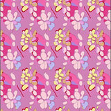 Modern Blossom Tapestry with Abstract Florals and Subtle Metallic Highlights(Pink)
