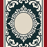 Artisan Charm Handwoven Transitional Medallion Abstract(Black)