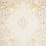 Artisan Crafted Area Beige Ivory Abstract Loop Medallion(Beige)