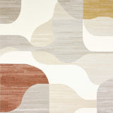 Patio Abstract Beige Design with Weather Resistant Style(Beige)