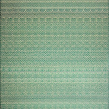 Beige Deep Green Interlaced Diamond Motifs(Green)