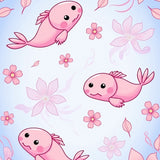 Enchanted Axolotl Blossom Fantasia(Blue)