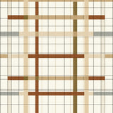 Abstract Geometric Area with Neutral Checkerboard and Linear Accents(Beige)