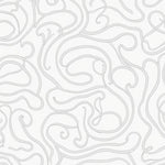 Symphonic Interlocking Ribbon with Fluid Modernist Shapes (Gray) - ODIKA