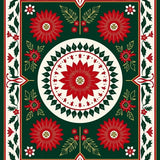Festive Vintage Yuletide Medallion(Green)