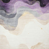 Cosmic Swirl Area Nebula Inspired Home Decor Accent(Purple)