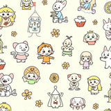 Preschool Literacy Foundation With Illustrated Character Designs (Beige)