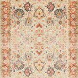 Chic Boho Inspired Area With Elegant Floral(Beige)