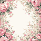 Luxurious Vintage Inspired Circular Motif(Pink)