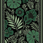 Tropical Midnight Jungle Exotic Flora Expedition (Black) - ODIKA