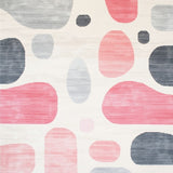 Abstract Blob Dot Shag Area Contemporary Spotted(White)