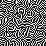 Midnight Cascade Interlocking Maze Spiral Elegant Minimalist(Black)