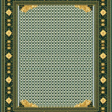 Elegant Geometric Spotted Area for Stylish Spaces(Green)