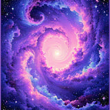 Whimsical Starry Night Illusion(Purple)