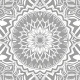 Medallion Interlocking Floral(Gray)