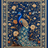 Elegant Peacock Plumage(Blue)