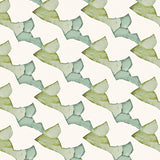 Interlocking Maze Motif with Watercolor Fade Accents(Beige)