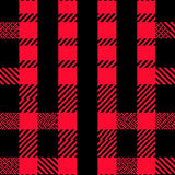 Christmas Checkered Welcome Displaying Crisscross Line Formation(Red)