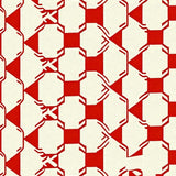 Heritage Lattice Featuring Interlocking Checkerboard(Red)