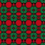 Winter Cabin Plaid Interlocking With Nordic Embellishments(Red)